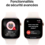Apple Watch Series 11 GPS 46mm Boîtier Aluminium Rose Gold avec Bracelet Sport Light Blush Taille S/M