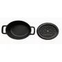 Baumalu Mini Cocotte Ovale en Fonte avec Couvercle