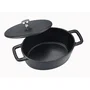 Baumalu Mini Cocotte Ovale en Fonte avec Couvercle