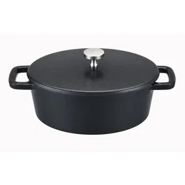 Baumalu Mini Cocotte Ovale en Fonte avec Couvercle