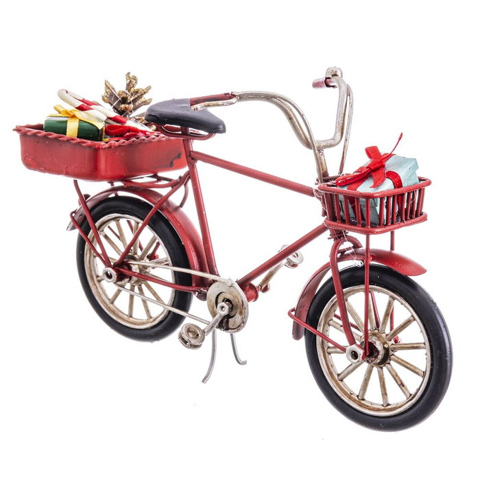 Décorations de Noël Rouge Multicouleur Métal Bicyclette 16 x 6,5 x 9,5 cm Décorations de Noël Rouge Multicouleur Métal Bicyclette 16 x 6,5 x 9,5 cm