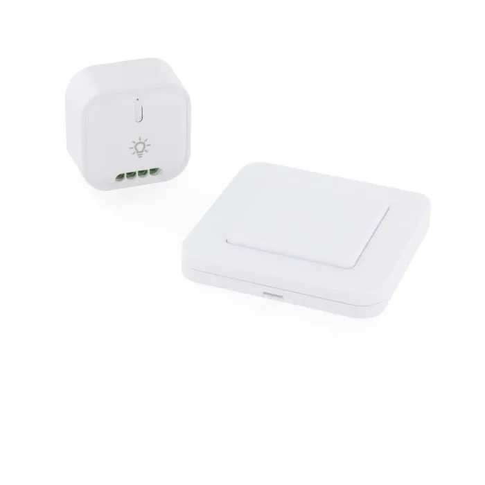 DIO CONNECTED HOME Interrupteur sans fil avec module On/Off 54736, pour éclairage connecté, contrôle à distance, 1000 W, Blanc