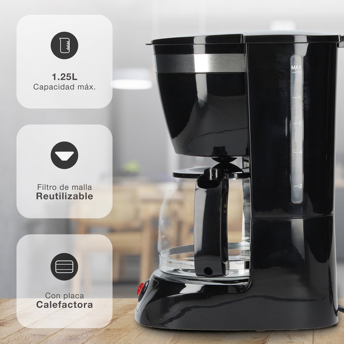 Väline Mocca Cafetière électrique 10 tasses 800W Väline Mocca Cafetière électrique 10 tasses 800W