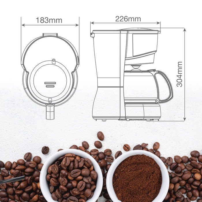 Väline Mocca Cafetière électrique 10 tasses 800W Väline Mocca Cafetière électrique 10 tasses 800W