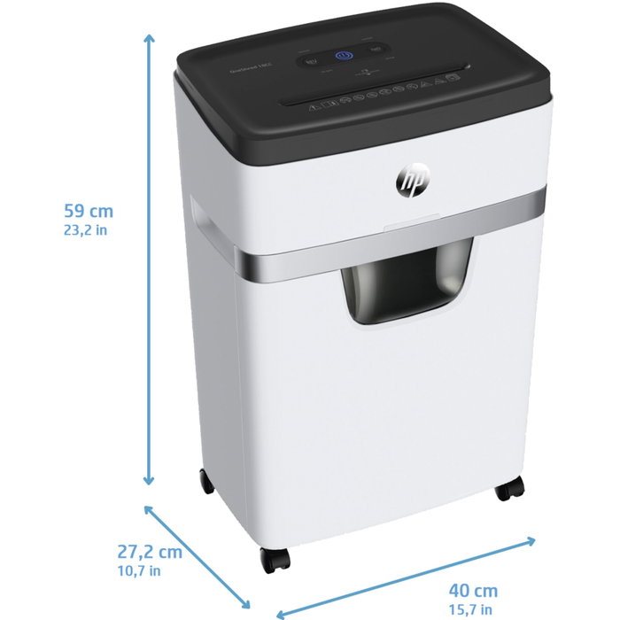 HP OneShred 18CC, Destructeur de documents blanc