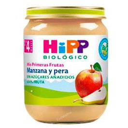 HIPP Pot de compote bio pomme et poire 4 mois