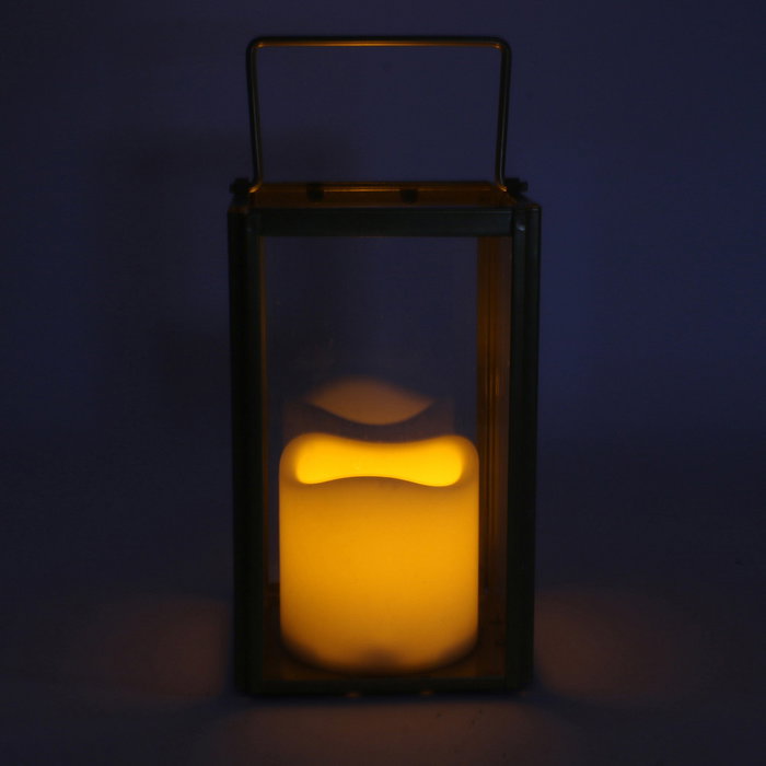 The Candle Factory Lanterne à bougie LED H.17,5 cm