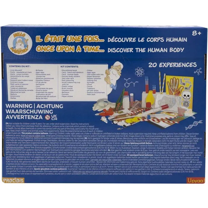 Silverlit Hello Maestro - A la découverte du corps humain - 20 expériences scientifiques pour comprendre le fonctionnement du corps et de la digestion