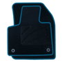 OCC Design Tapis sur mesure Peugeot 3008 (2016-Présent) avec revêtement bleu