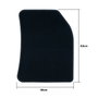 OCC Design Tapis sur mesure Peugeot 3008 (2016-Présent) avec revêtement bleu