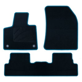OCC Design Tapis sur mesure Peugeot 3008 (2016-Présent) avec revêtement bleu