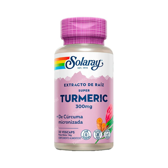 Solaray - Super Curcuma 30 gélules - Complément alimentaire micronisé Solaray - Super Curcuma 30 gélules - Complément alimentaire micronisé