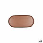 Bidasoa Plateau Ovale Bicolore Melamine Gio 23x10 cm (12 Unités)
