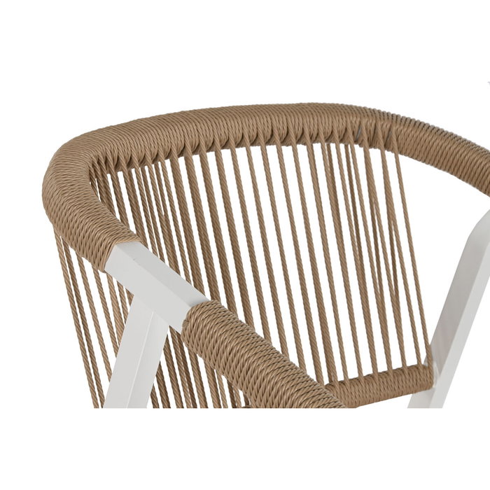 Ensemble Table + 6 Chaises Home ESPRIT Blanc Naturel 180 x 90 x 75 cm