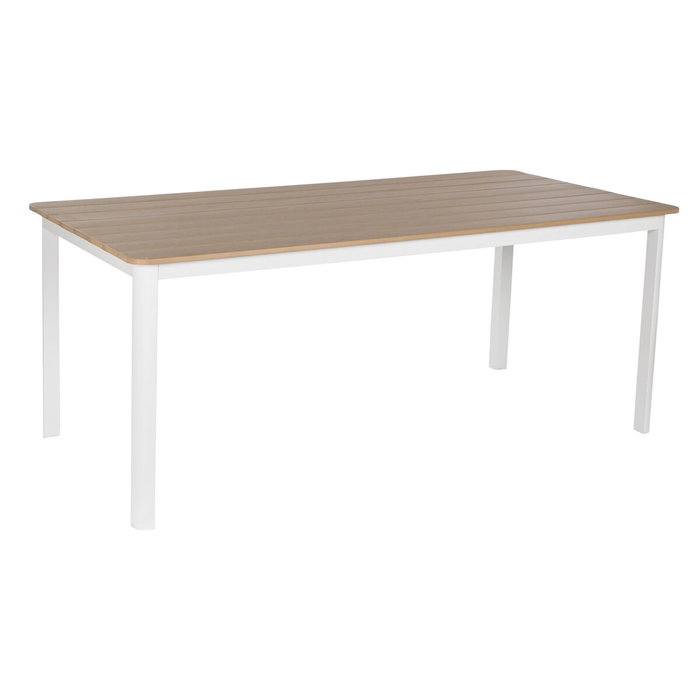 Ensemble Table + 6 Chaises Home ESPRIT Blanc Naturel 180 x 90 x 75 cm
