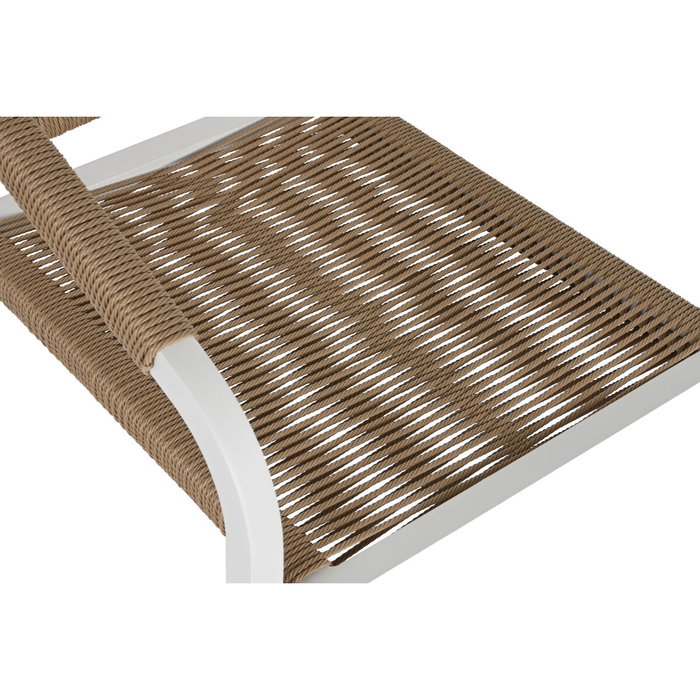 Ensemble Table + 6 Chaises Home ESPRIT Blanc Naturel 180 x 90 x 75 cm