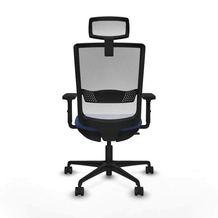 Piqueras Y Crespo Haches Chaise de Bureau Sincro/Traslack Bleu Marine et Blanc