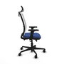 Piqueras Y Crespo Haches Chaise de Bureau Sincro/Traslack Bleu Marine et Blanc
