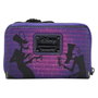 Loungefly Portefeuille à Fermeture Éclair Disney Princesse et la Grenouille Docteur Facilier avec Détails Qui Brillent dans le Noir Cuir Végétalien