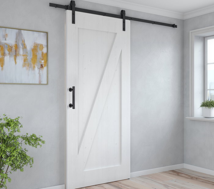 Emuca Poignée pour portes coulissantes en bois Pasadena, Longueur 240 mm, entraxe 180 mm, Acier, Noir texturé
