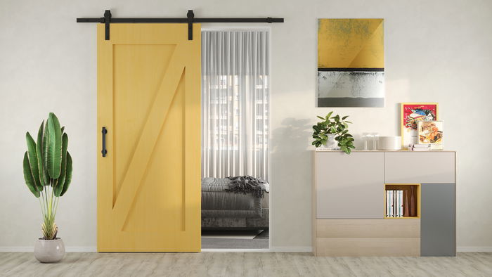 Emuca Poignée pour portes coulissantes en bois Pasadena, Longueur 240 mm, entraxe 180 mm, Acier, Noir texturé