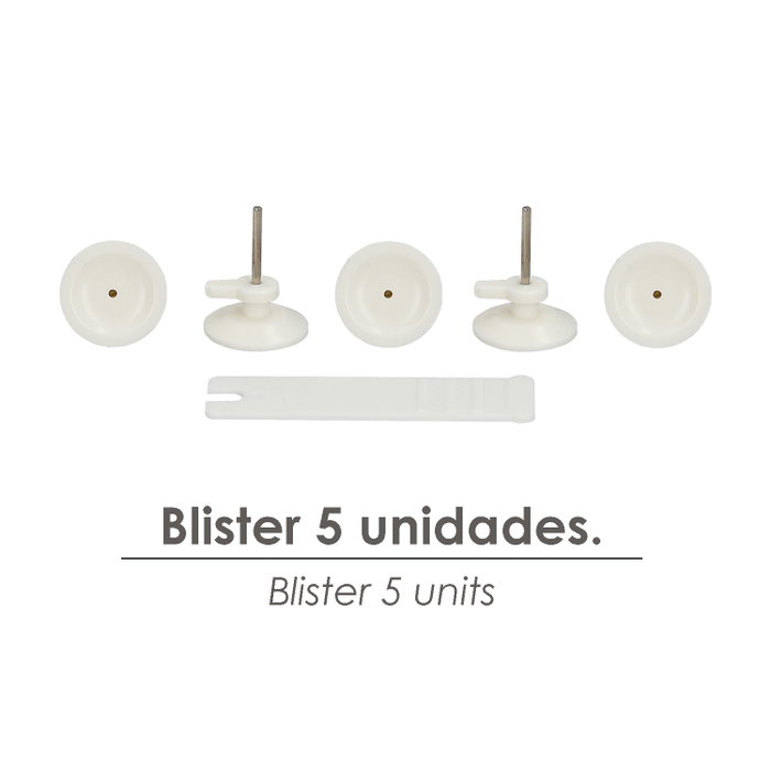 WOLFPACK LINEA PROFESIONAL Crochet à clouer 299F (Blister de 5 unités)