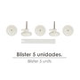 WOLFPACK LINEA PROFESIONAL Crochet à clouer 299F (Blister de 5 unités)