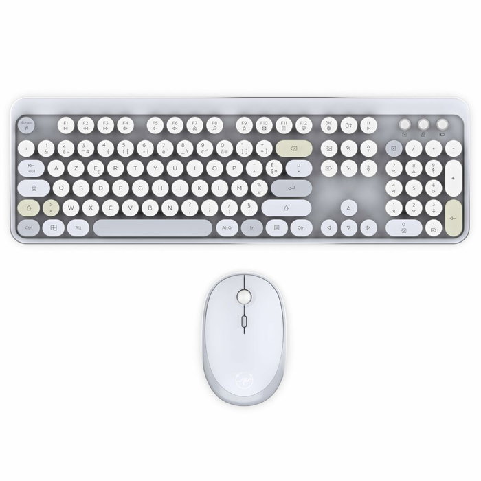 Mobility Lab Clavier et Souris Sans Fil Ergonomique Gris AZERTY