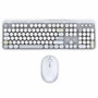 Mobility Lab Clavier et Souris Sans Fil Ergonomique Gris AZERTY