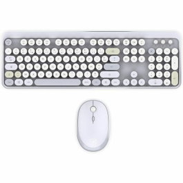Mobility Lab Clavier et Souris Sans Fil Ergonomique Gris AZERTY