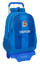 Safta Moch 665+Carro 905 Sac à dos à roulettes Real Club Deportivo de La Coruña 32 x 44 x 16 cm pour enfant 3 ans