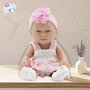 TACHAN - Poupée 26cm avec robe rose et diadème fleuri - Réf. T01066 - Version Espagnol/Portugais/Anglais