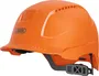 Abus SCATOR Casque de Protection Industrielle Orange avec Suspension 6 Points, Serre-Nuque Réglable, Visière et Euroslot 30 mm pour Chantier et Industrie