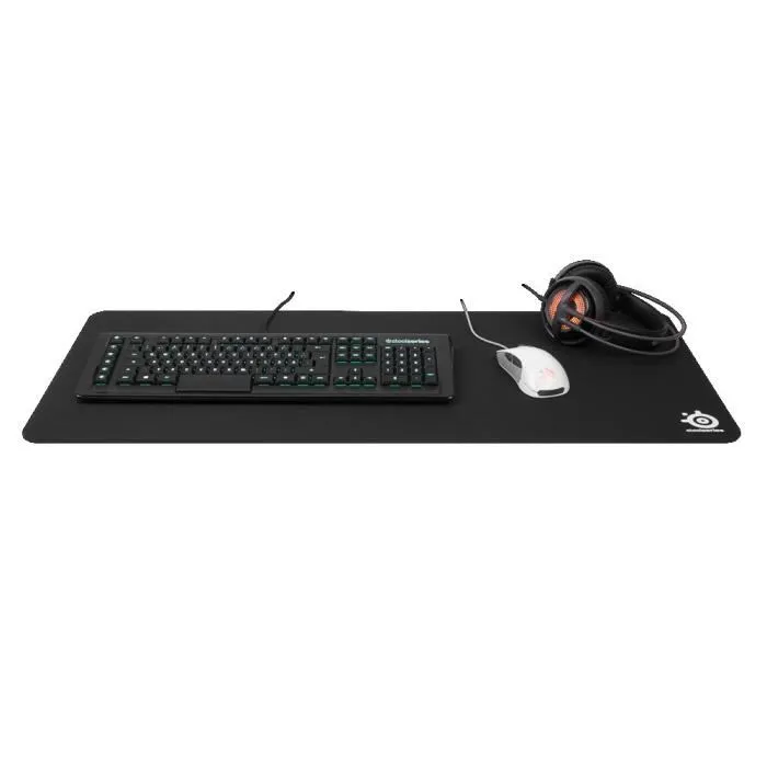 SteelSeries QcK XXL - Tapis de souris Gamer 90 x 40 cm, épaisseur 4 mm, surface en tissu lisse, base caoutchouc antidérapante SteelSeries QcK XXL - Tapis de souris Gamer 90 x 40 cm, épaisseur 4 mm, surface en tissu lisse, base caoutchouc antidérapante
