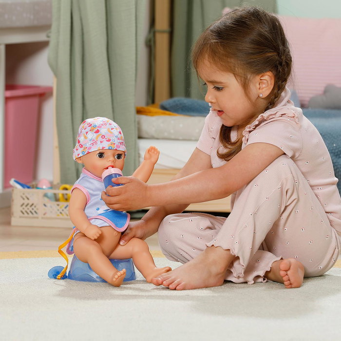 Zapf Creation Poupée Baby Born Luka Baño Divertido 36 cm - Poupée interactive avec 6 fonctions (boit, mouille, etc.) et 13 accessoires Zapf Creation Poupée Baby Born Luka Baño Divertido 36 cm - Poupée interactive avec 6 fonctions (boit, mouille, etc.) et 13 accessoires