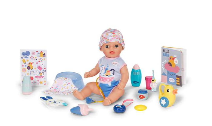 Zapf Creation Baby Born Luka Baño Divertido 36 cm