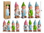 Ibergarden Duende Ceramica 50 cm - Assortiment Couleurs Vives (Bleu, Vert, Rose, Blanc) (Set de 4)