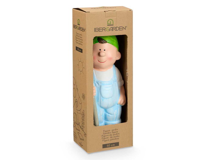 Ibergarden Duende Ceramica 50 cm - Assortiment Couleurs Vives (Bleu, Vert, Rose, Blanc) (Set de 4)
