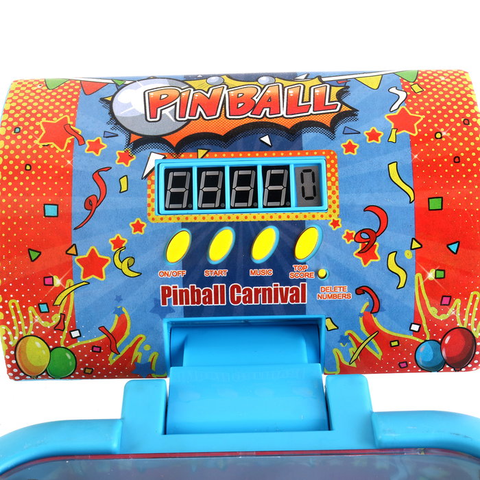 TACHAN Pinball avec lumières et sons, 4 flippers, 5 bumpers, écran digital, multilingue (anglais, français, allemand, italien, portugais, espagnol), pour enfants 3 ans et plus