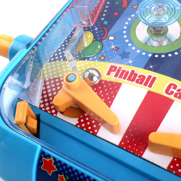 TACHAN Pinball avec lumières et sons, 4 flippers, 5 bumpers, écran digital, multilingue (anglais, français, allemand, italien, portugais, espagnol), pour enfants 3 ans et plus