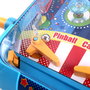TACHAN Pinball avec lumières et sons, 4 flippers, 5 bumpers, écran digital, multilingue (anglais, français, allemand, italien, portugais, espagnol), pour enfants 3 ans et plus
