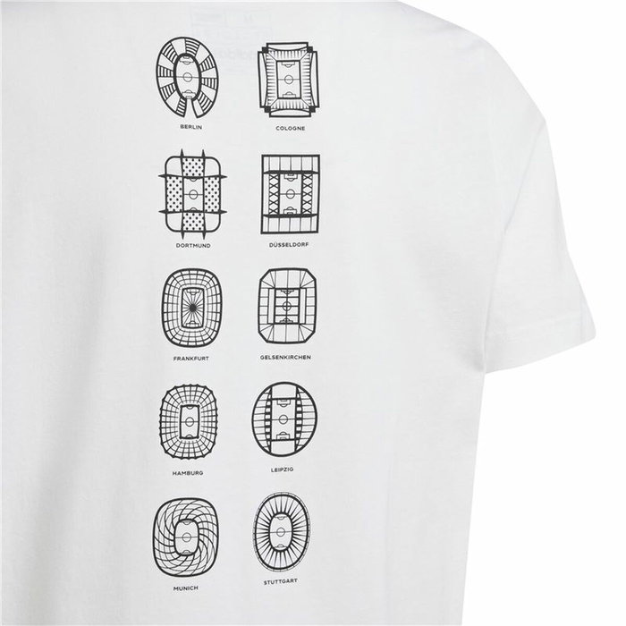 T shirt à manches courtes Adidas EURO 24 Blanc