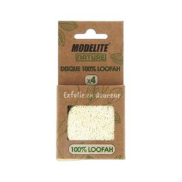 MODELITE NATURE Disque de luffa 100% x4