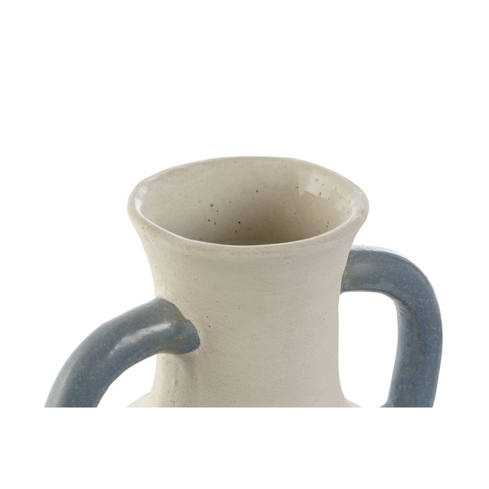 Home ESPRIT Vase Méditerranéen Bleu Beige en Céramique 15 x 15 x 25 cm Home ESPRIT Vase Méditerranéen Bleu Beige en Céramique 15 x 15 x 25 cm