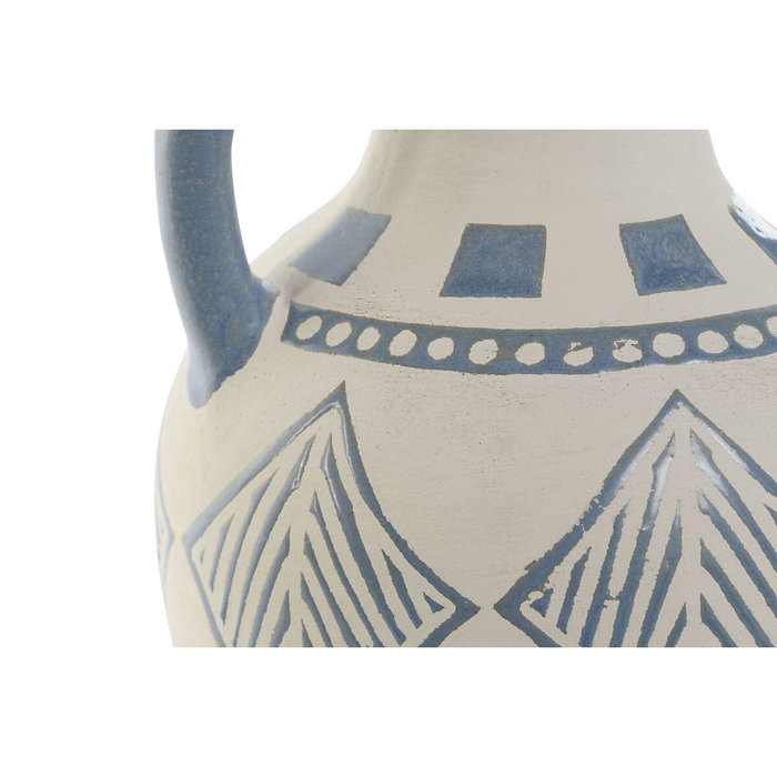 Home ESPRIT Vase Méditerranéen Bleu Beige en Céramique 15 x 15 x 25 cm Home ESPRIT Vase Méditerranéen Bleu Beige en Céramique 15 x 15 x 25 cm