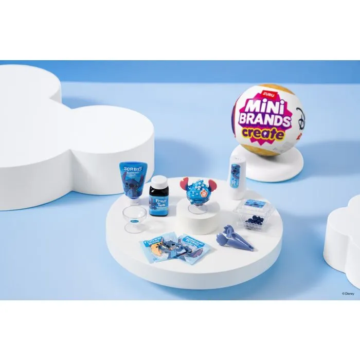 ZURU Mini Brands Create Disney Snacks - Capsule surprise avec figurines de snacks Disney miniatures - Modèle aléatoire - Jeu dès 8 ans