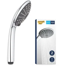 GROHE Vitalio Joy 110 Duo Douchette de douche chromée avec 2 jets et système d'économie d'eau EcoJoy - Garantie 5 ans