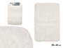 BERILO Tapis de bain à poils blanc 40x60cm