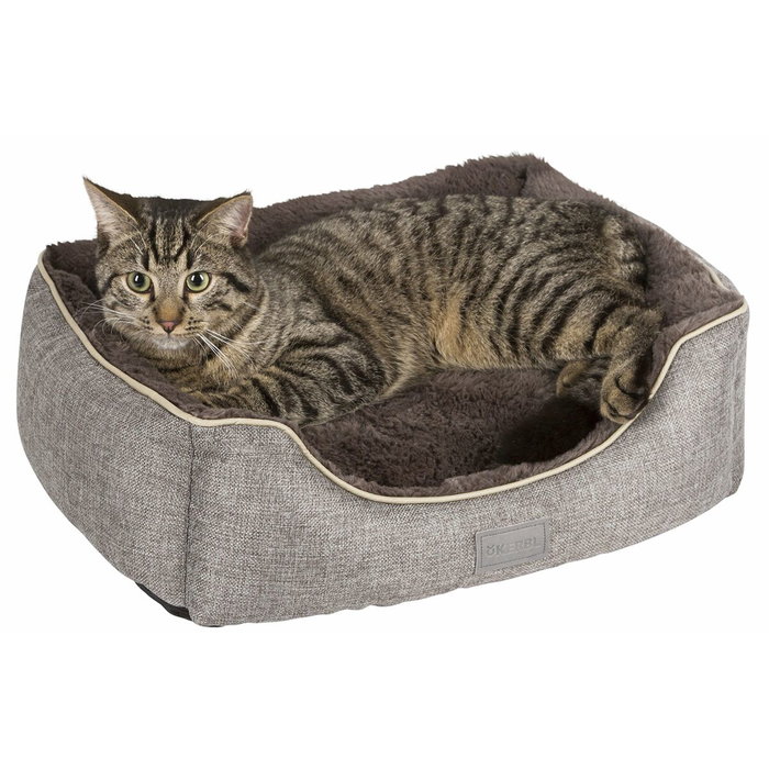 Kerbl Panier corbeille Samuel Argent et gris, 50 x 40 x 15 cm