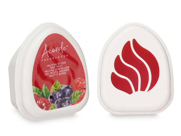 Acorde Lot de 4 Minis Désodorisants Fruits Rouges Gel 24x7x4 cm - Rouge (Set de 12) Acorde Lot de 4 Minis Désodorisants Fruits Rouges Gel 24x7x4 cm - Rouge (Set de 12)